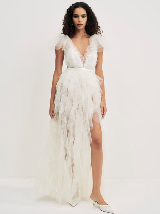For Love and Lemons Maxine Gown - White