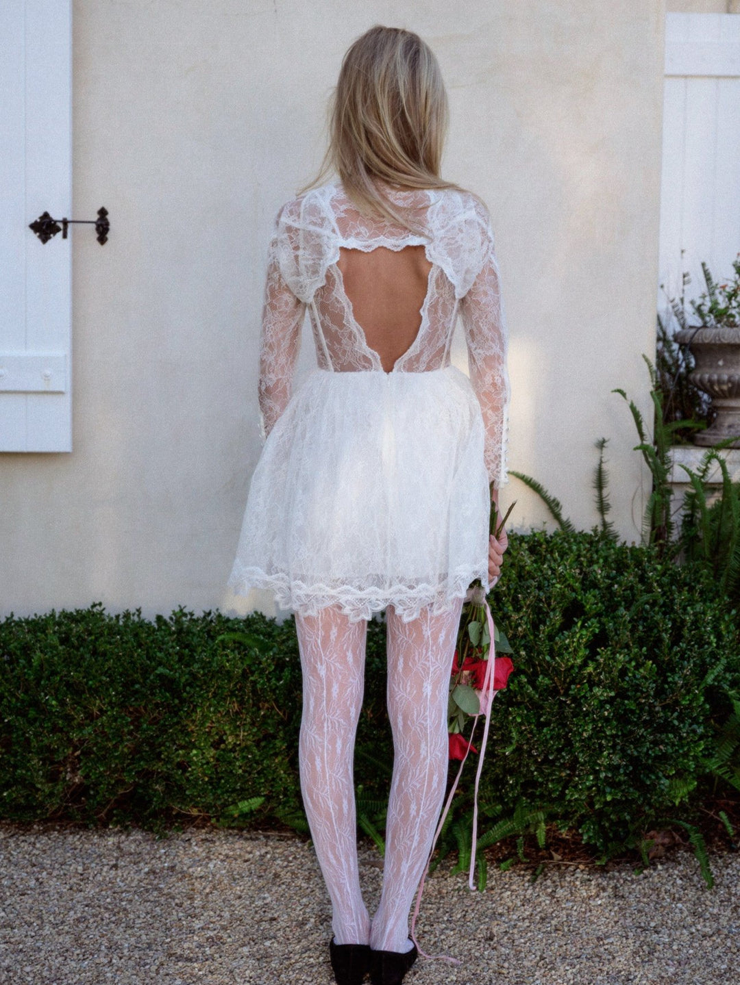 For Love and Lemons Tara Mini Dress - White