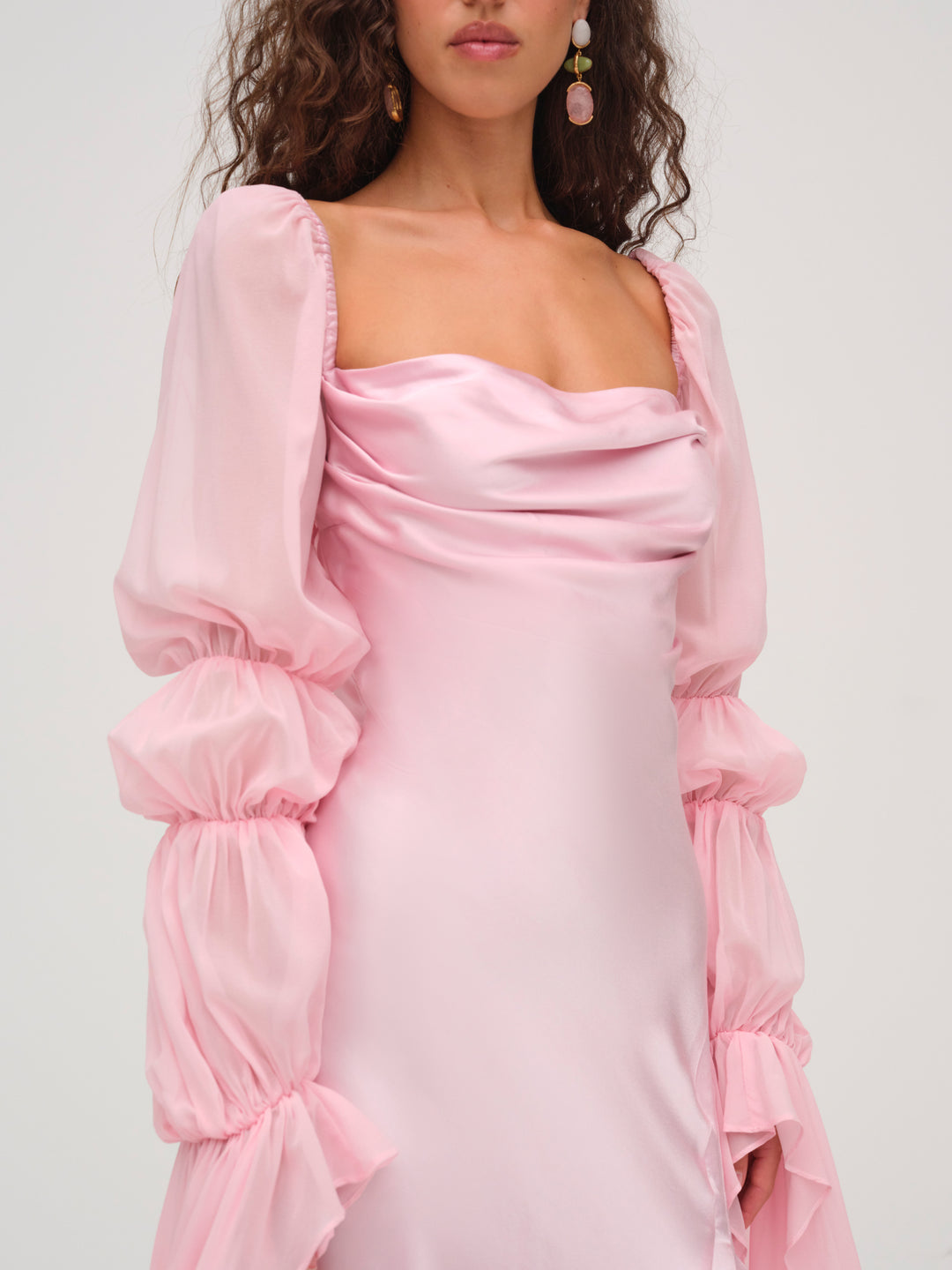 For Love and Lemons Willow Gown - Light Pink