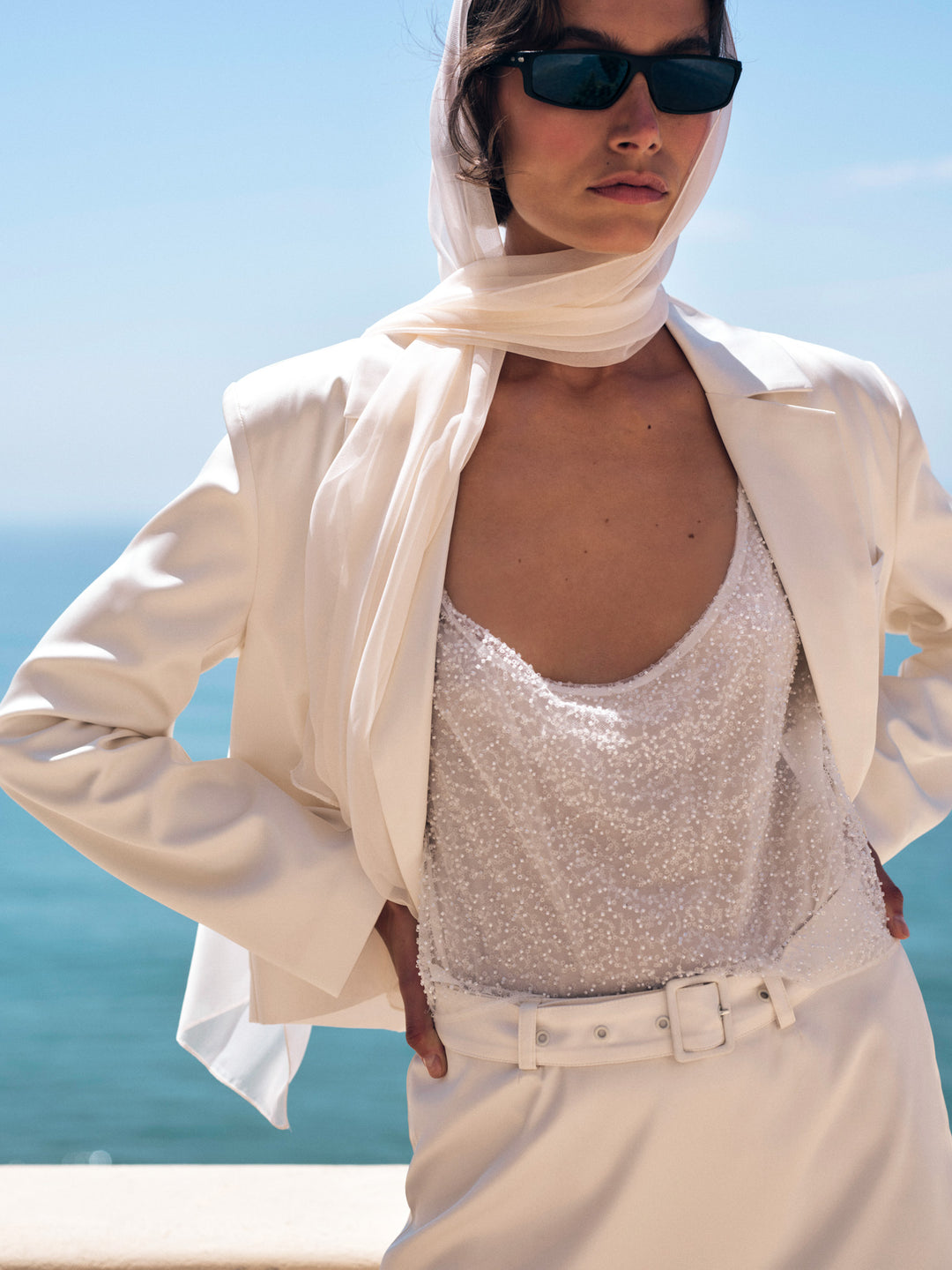 For Love and Lemons Hariette Blazer - Cream