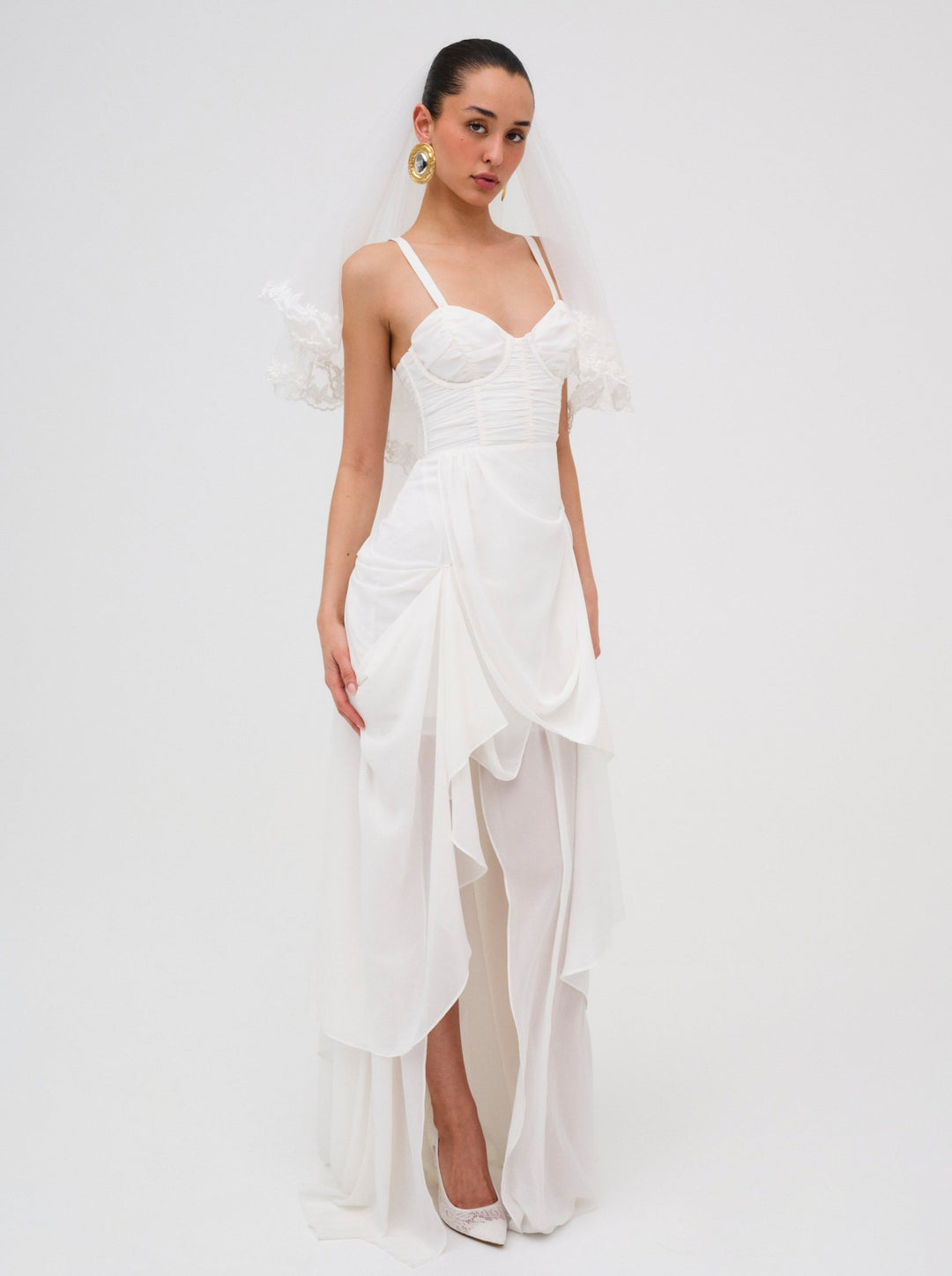 For Love and Lemons June Maxi Dress - White