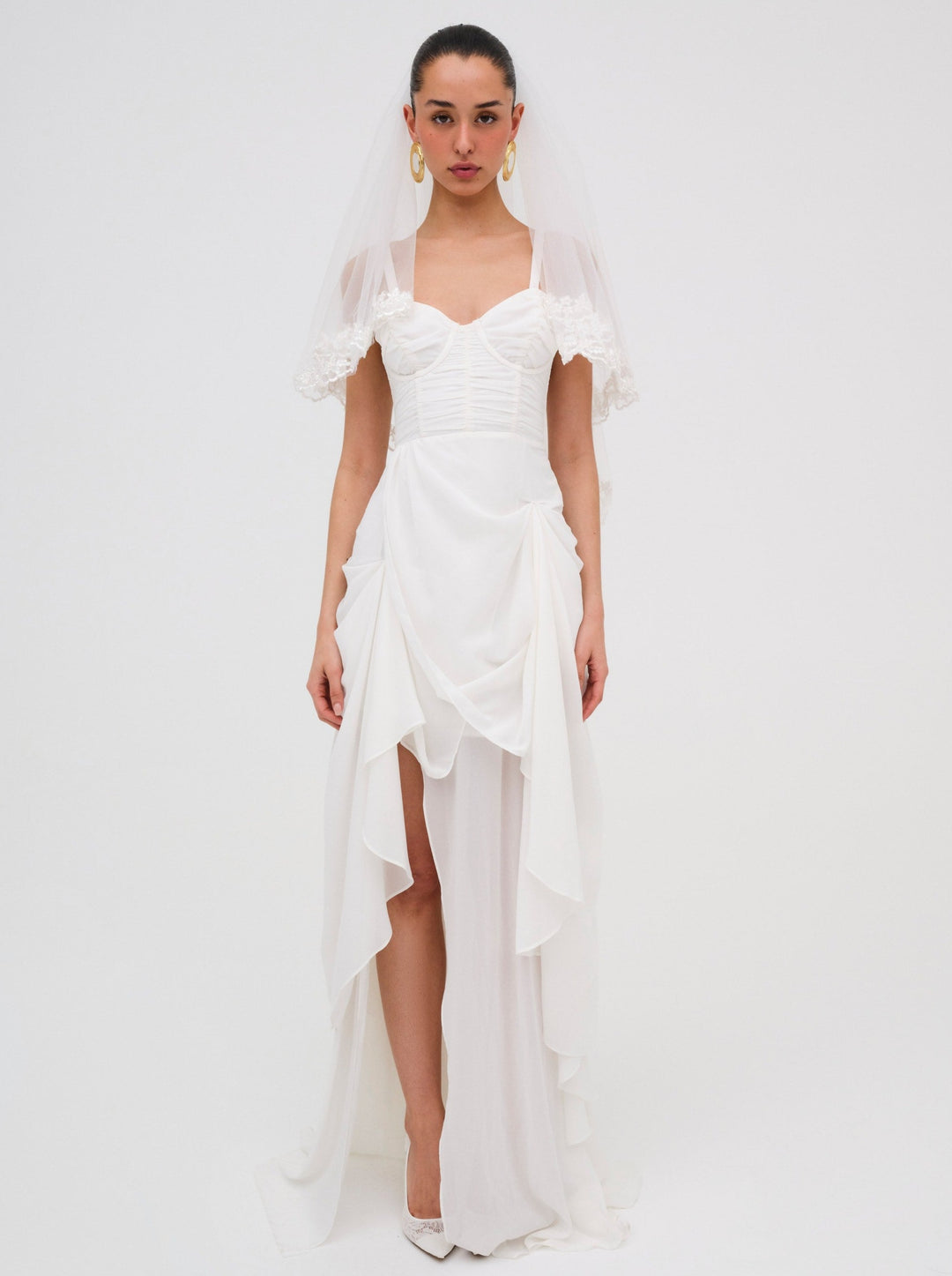 For Love and Lemons June Maxi Dress - White