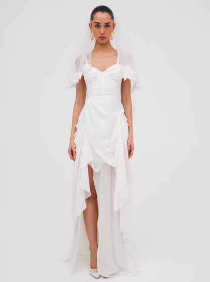 For Love and Lemons June Maxi Dress - White