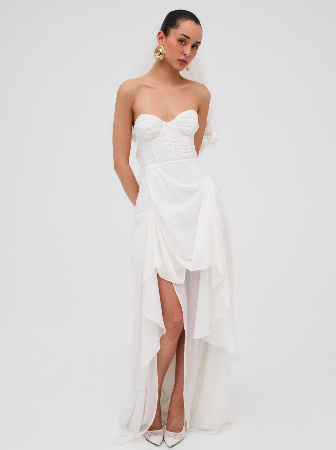 For Love and Lemons June Maxi Dress - White