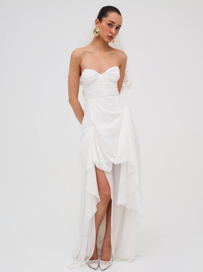 For Love and Lemons June Maxi Dress - White