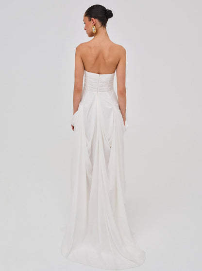 For Love and Lemons June Maxi Dress - White