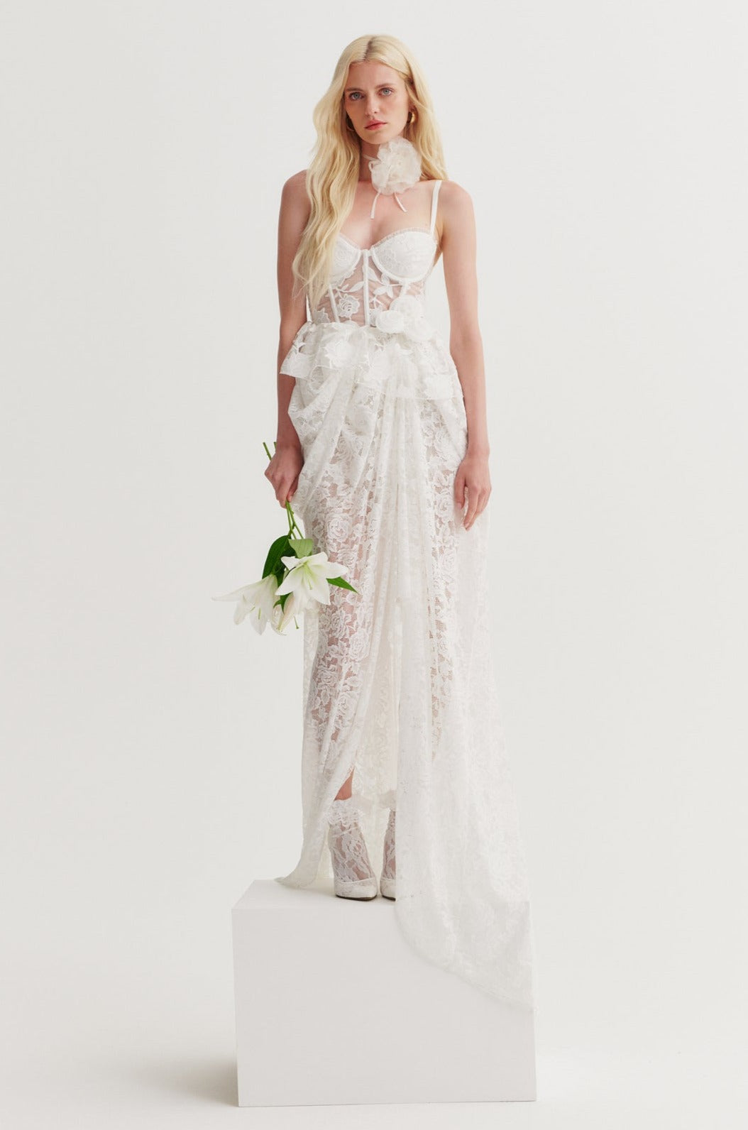 For Love and Lemons Alora Bridal Gown - White