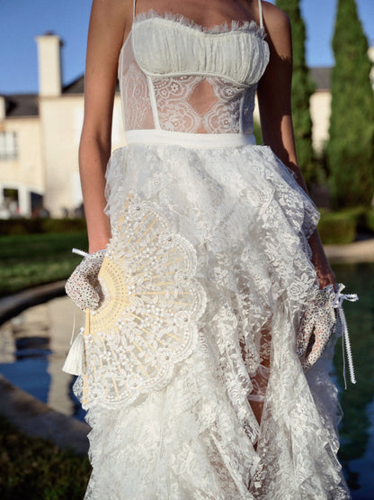 For Love and Lemons Heaven Gown - White
