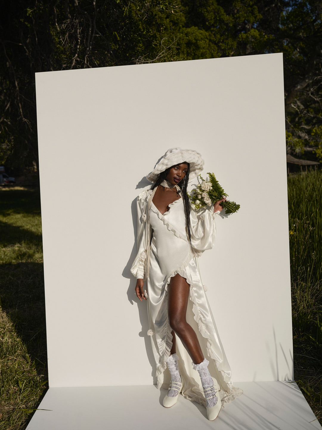 For Love and Lemons Kendall Gown - White