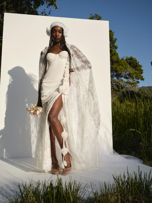 For Love and Lemons Bellany Gown - White