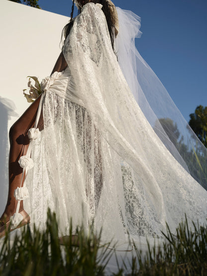 For Love and Lemons Bellany Gown - White