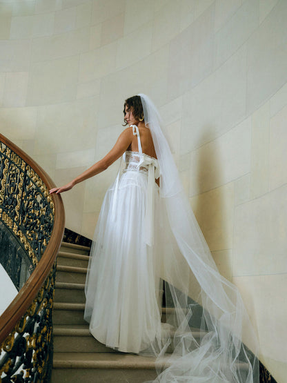 For Love and Lemons Valetta Gown - Cream