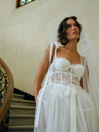 For Love and Lemons Valetta Gown - Cream