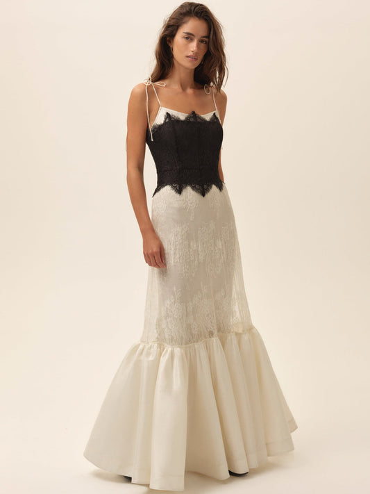 For Love and Lemons Gia Gown - Cream