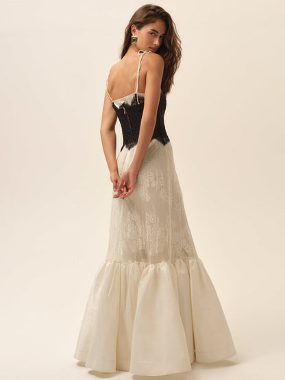 For Love and Lemons Gia Gown - Cream