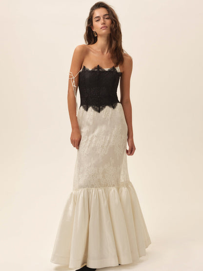 For Love and Lemons Gia Gown - Cream