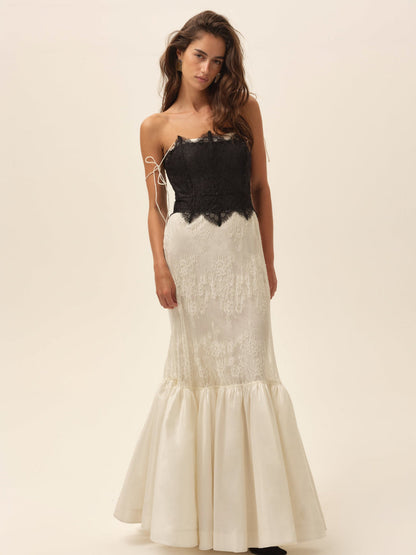 For Love and Lemons Gia Gown - Cream