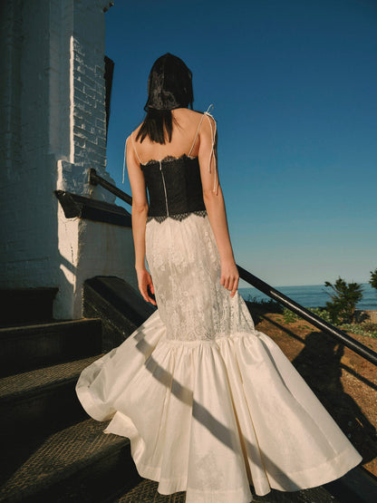 For Love and Lemons Gia Gown - Cream