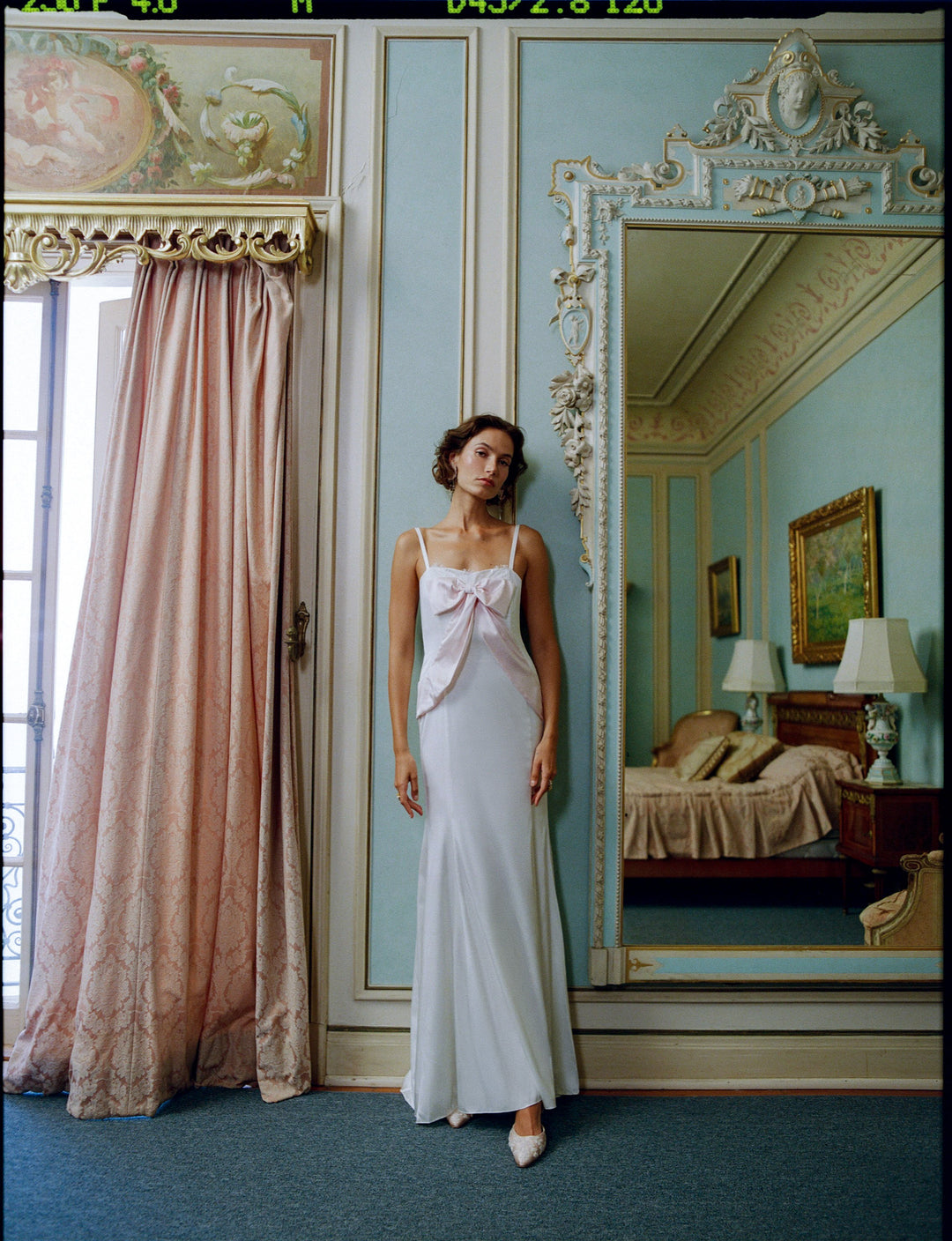 For Love and Lemons Eliana Gown - White Pink