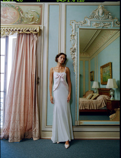 For Love and Lemons Eliana Gown - White Pink