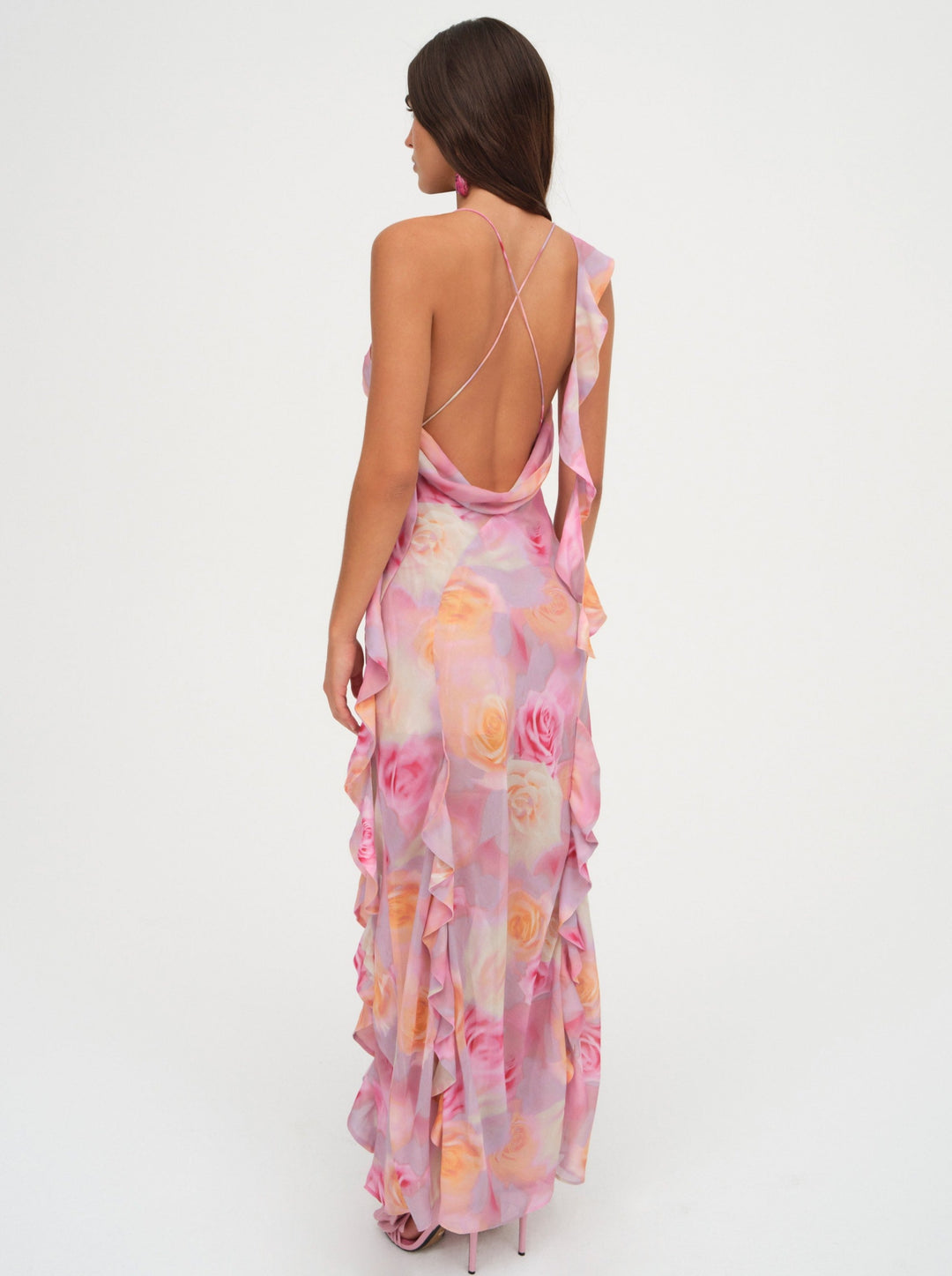 For Love and Lemons Beate Maxi Dress - Pink