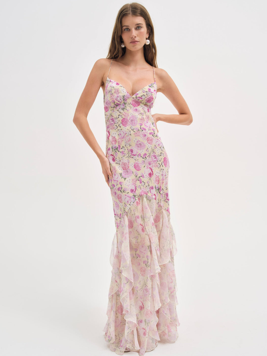 For Love and Lemons Elea Maxi Dress - Yellow