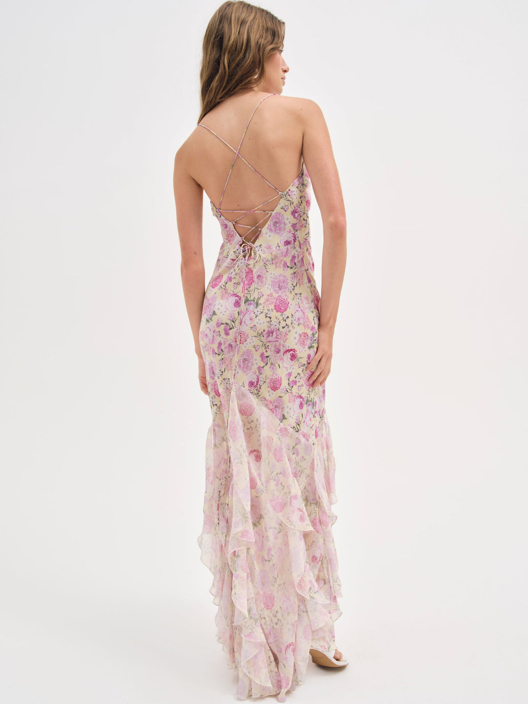 For Love and Lemons Elea Maxi Dress - Yellow
