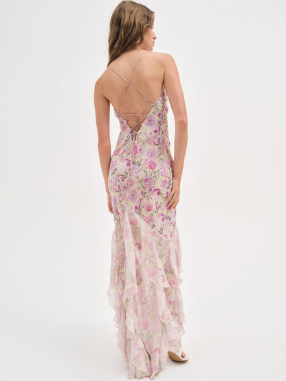 For Love and Lemons Elea Maxi Dress - Yellow