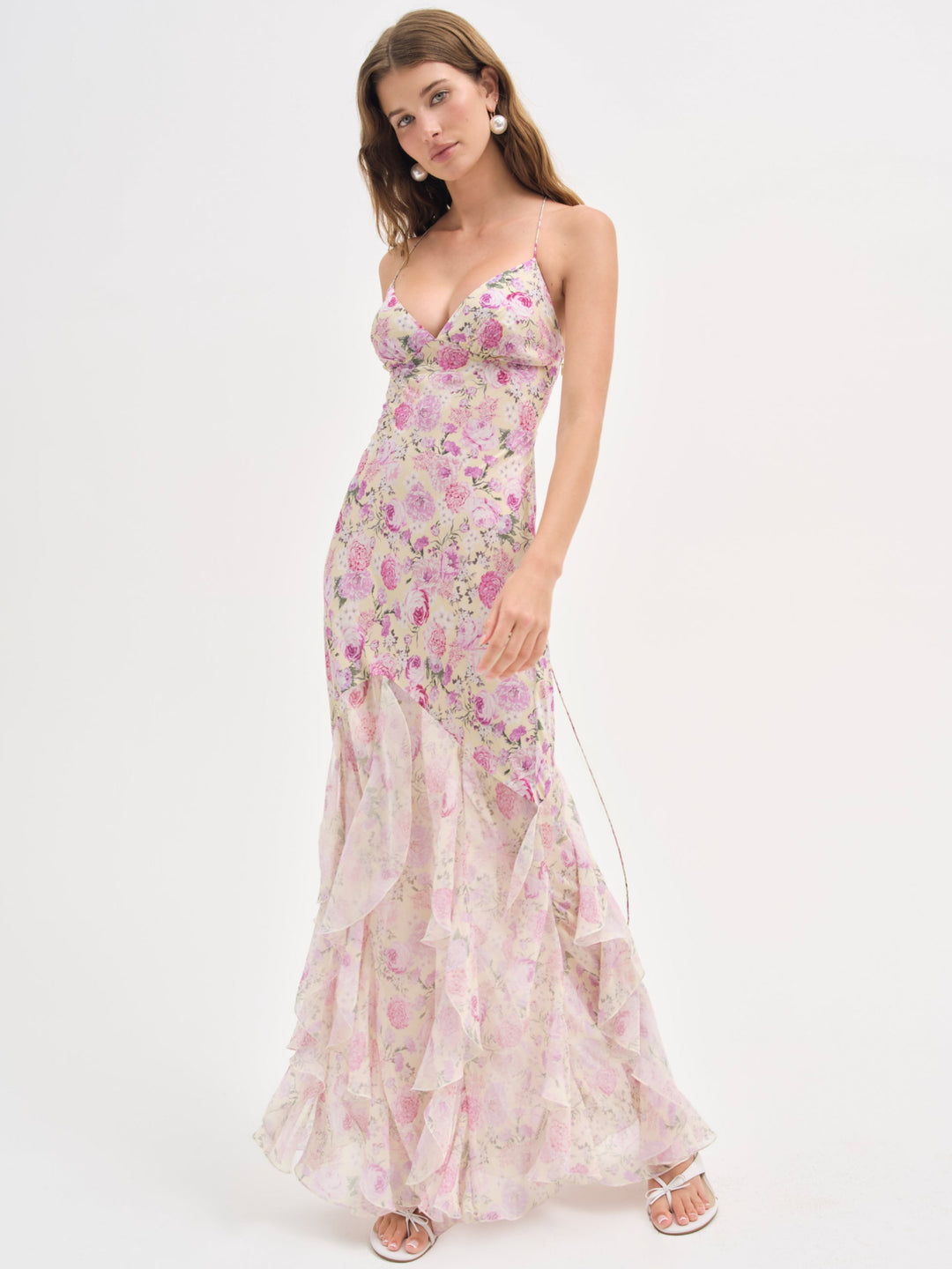 For Love and Lemons Elea Maxi Dress - Yellow