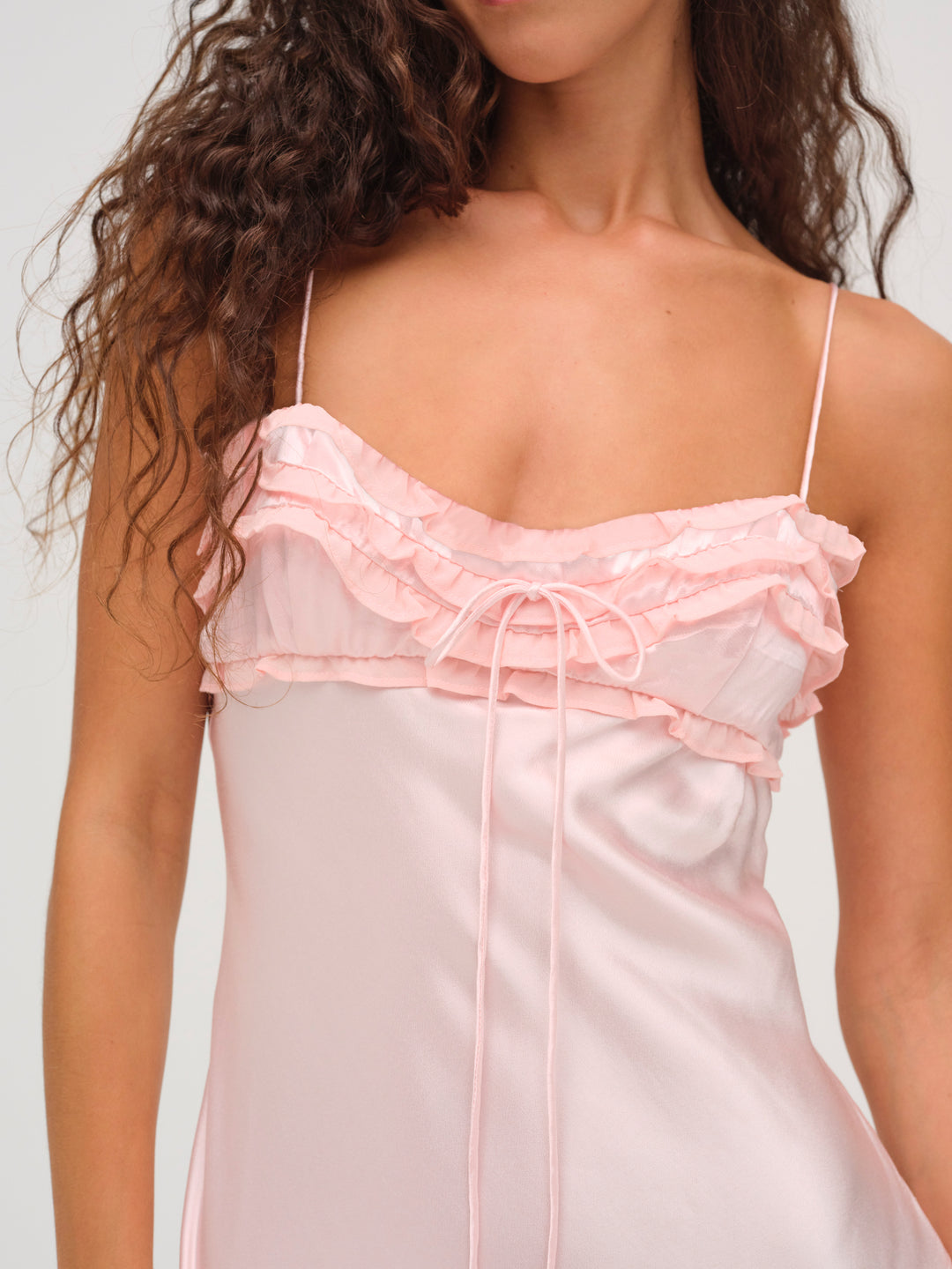 For Love and Lemons Natalie Maxi Dress - Baby Pink