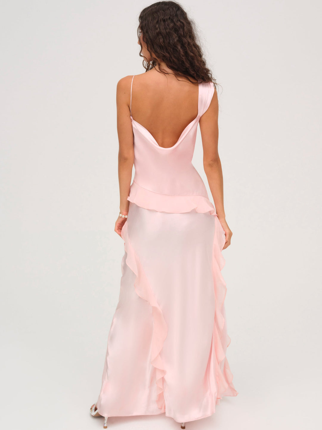 For Love and Lemons Sawyer Maxi Dress - Baby Pink
