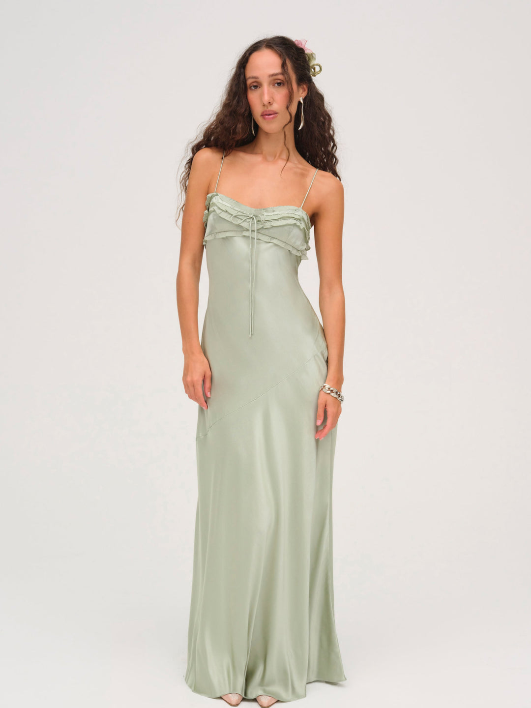 For Love and Lemons Natalie Maxi Dress - Desert Sage
