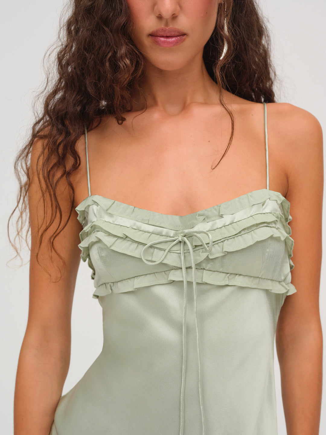 For Love and Lemons Natalie Maxi Dress - Desert Sage
