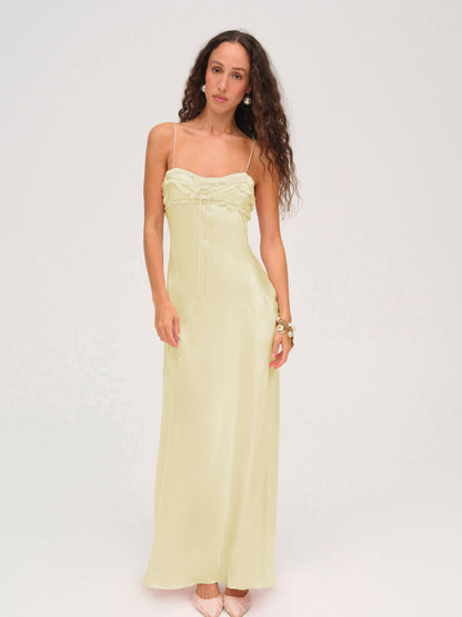 For Love and Lemons Natalie Maxi Dress - Yellow
