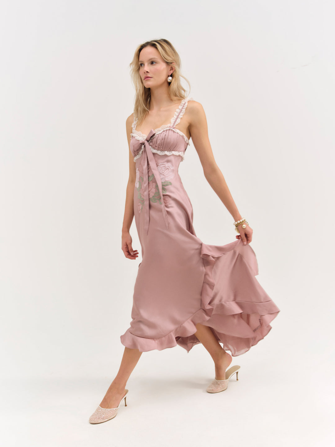 For Love and Lemons Chelsea Maxi Dress - Mauve