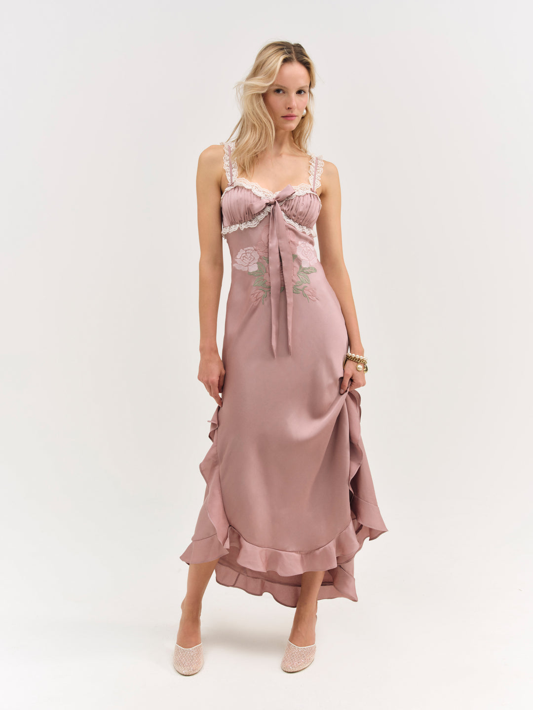 For Love and Lemons Chelsea Maxi Dress - Mauve