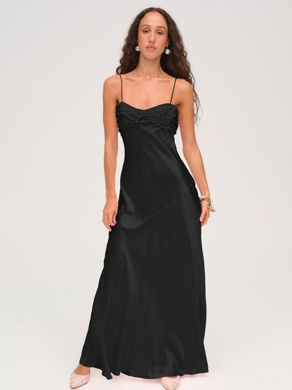 For Love and Lemons Natalie Maxi Dress - Black