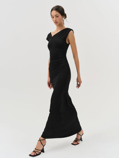 For Love and Lemons Genesis Maxi Dress - Black