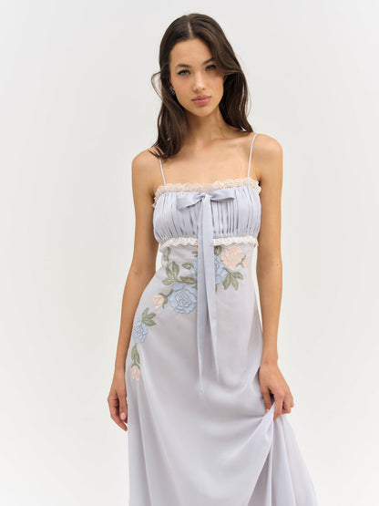 For Love and Lemons Jasmine Maxi Dress - Blue