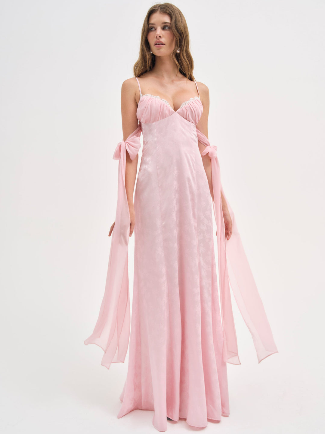 For Love and Lemons Sheila Maxi Dress - Pink