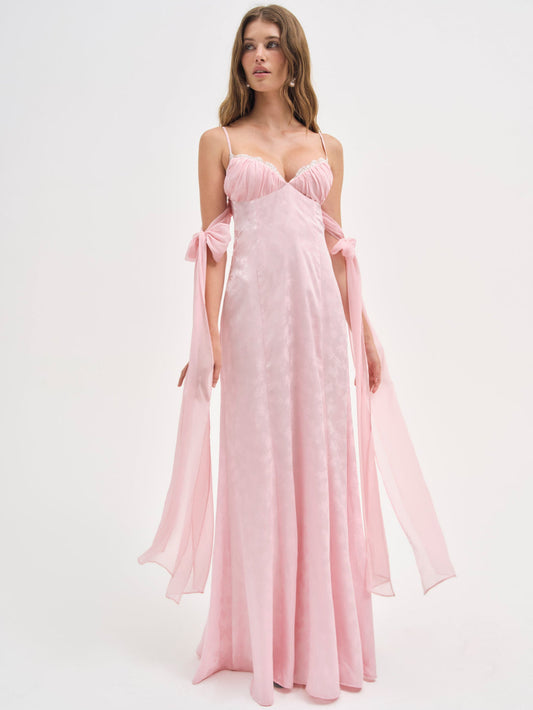 For Love and Lemons Sheila Maxi Dress - Pink
