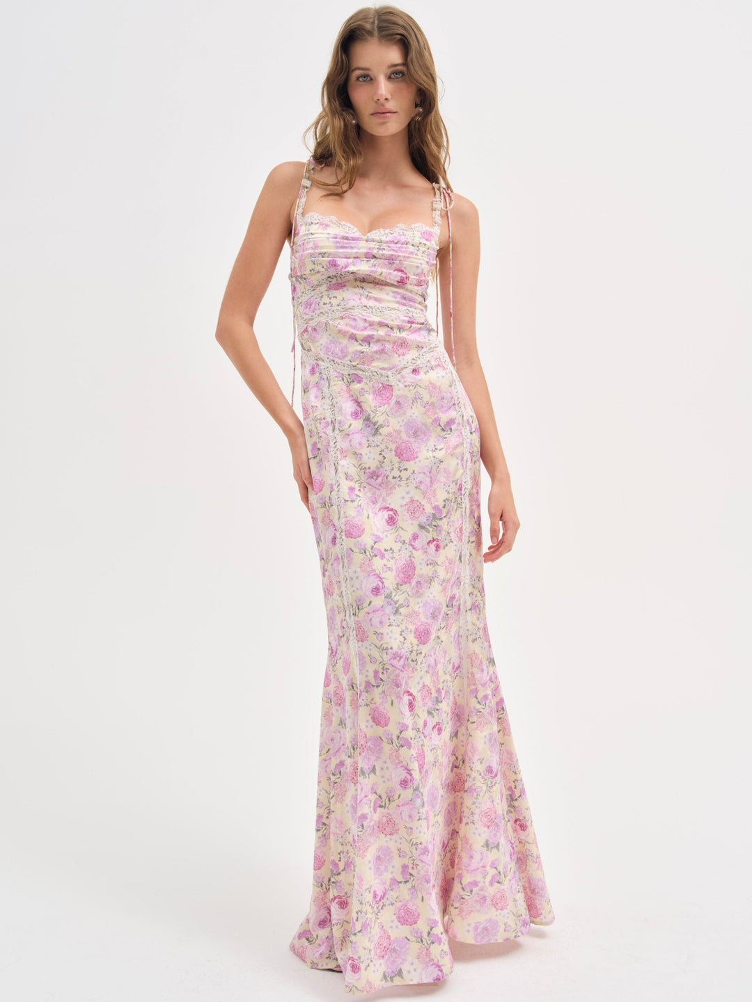For Love and Lemons Courtney Maxi Dress - Yellow
