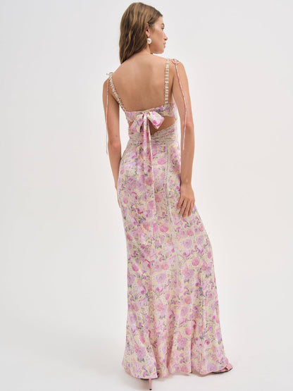 For Love and Lemons Courtney Maxi Dress - Yellow