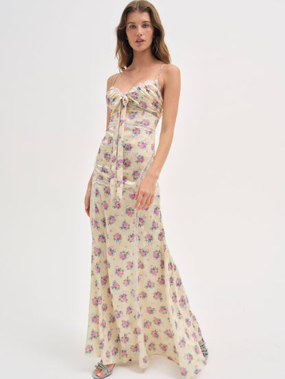 For Love and Lemons Shannon Maxi Dress - Pink