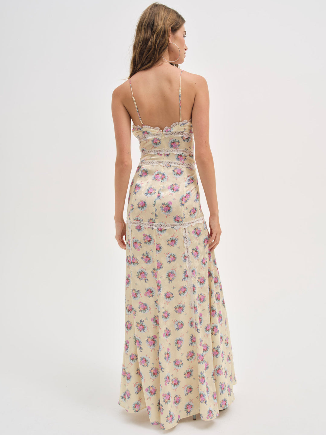 For Love and Lemons Shannon Maxi Dress - Pink