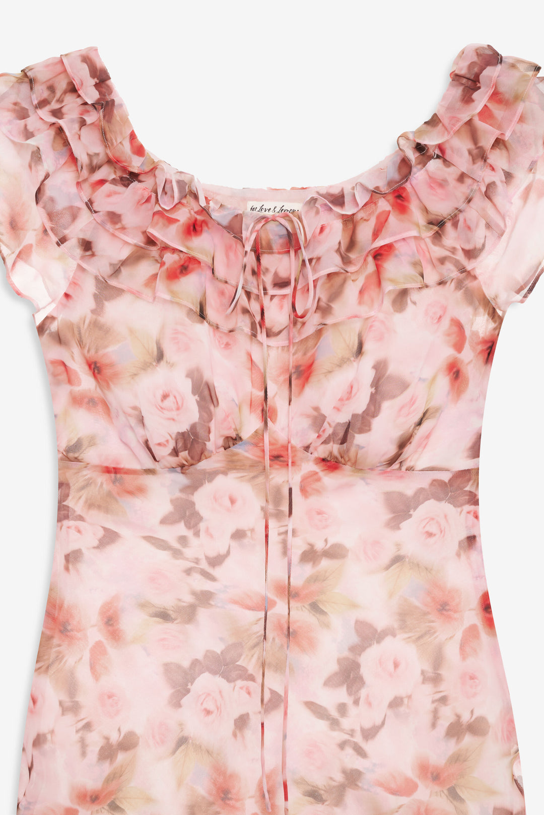For Love and Lemons Fallen Floral Maxi Dress - Pink