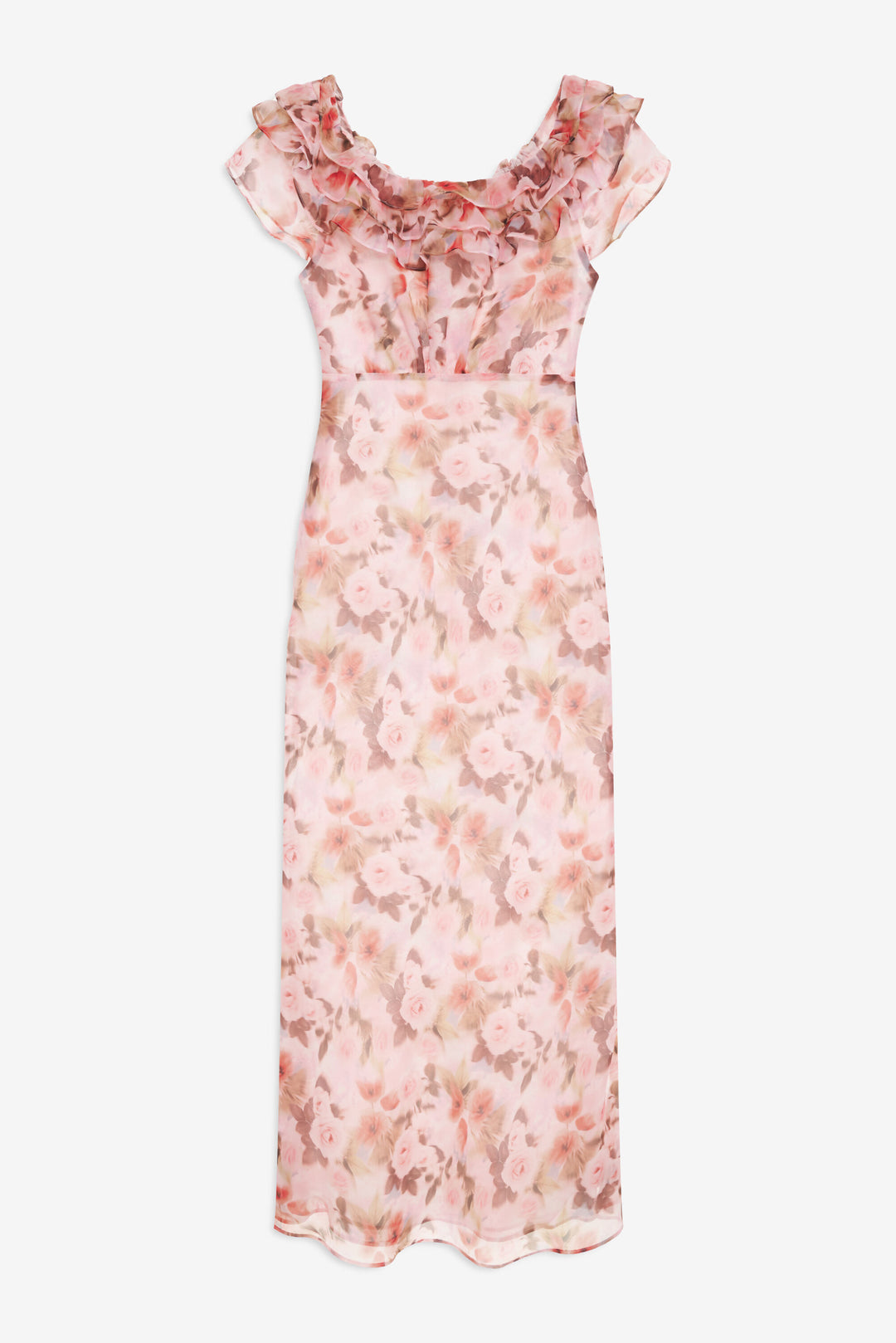 For Love and Lemons Fallen Floral Maxi Dress - Pink