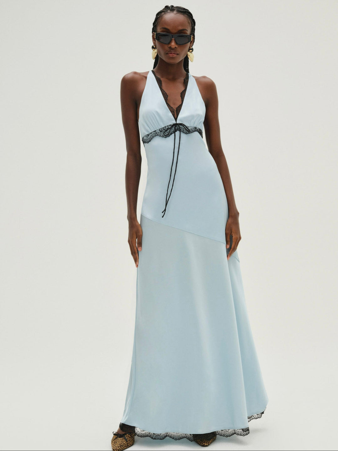 For Love and Lemons Mariella Maxi Dress - Blue