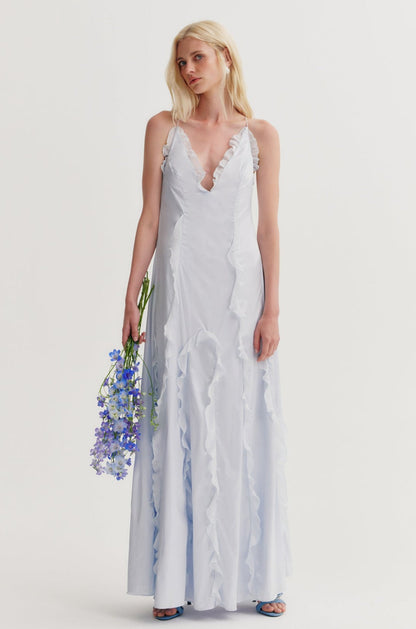 For Love and Lemons Britney Gown - Blue