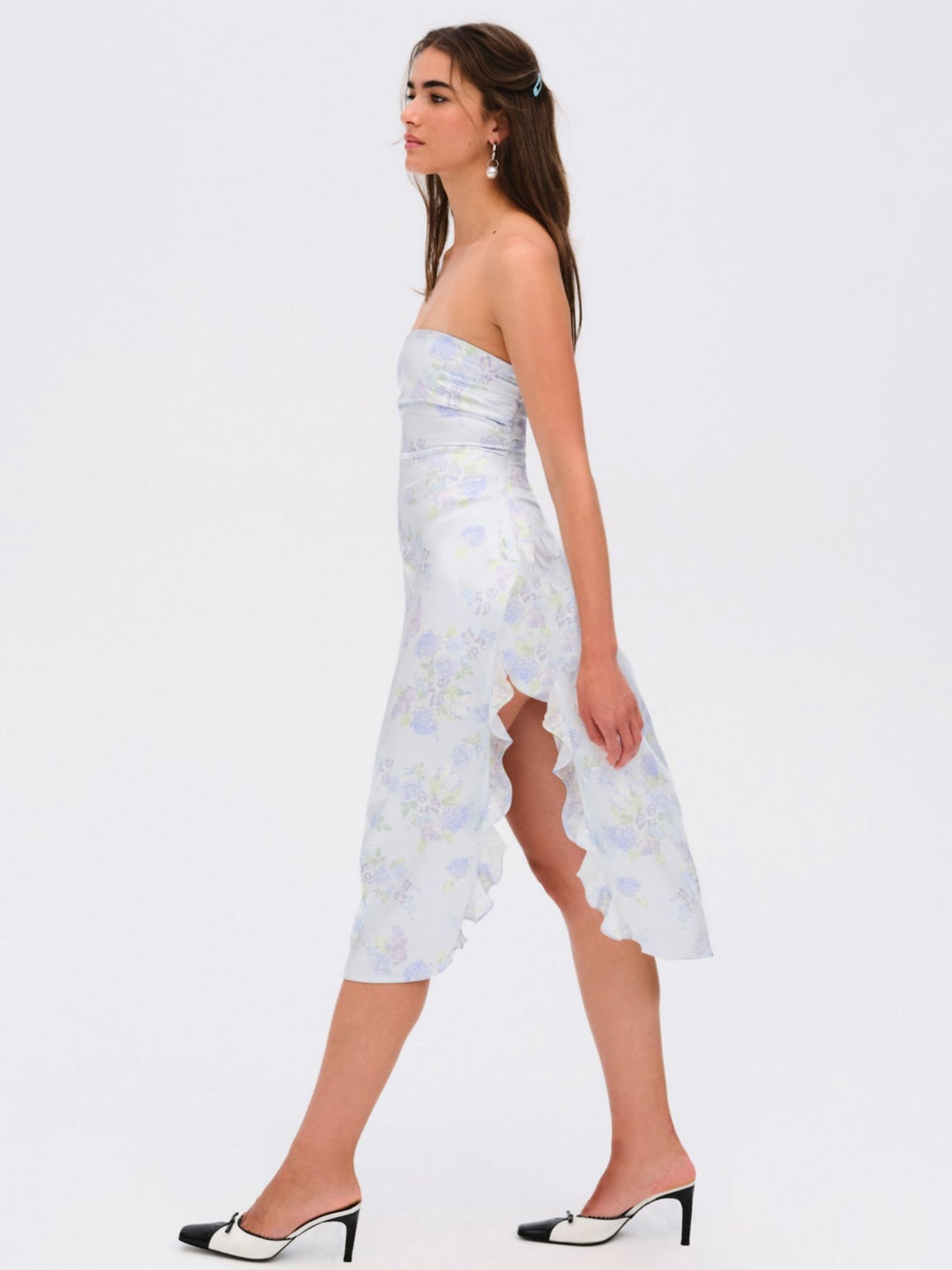 For Love and Lemons Marisa Midi Dress - Blue